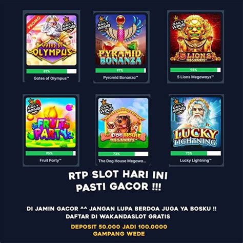 rtp wakanda slot Dapatkan maxwin menggunakan Pola RTPnya dan main gamenya